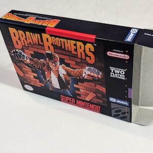 Brawl Brothers Replacement Box - Super Nintendo SNES - Highest Quality Boxes in the World!