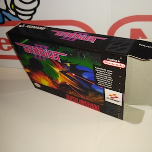 Gradius III 3 Replacement Box - Super Nintendo SNES - Highest Quality Boxes in the World!