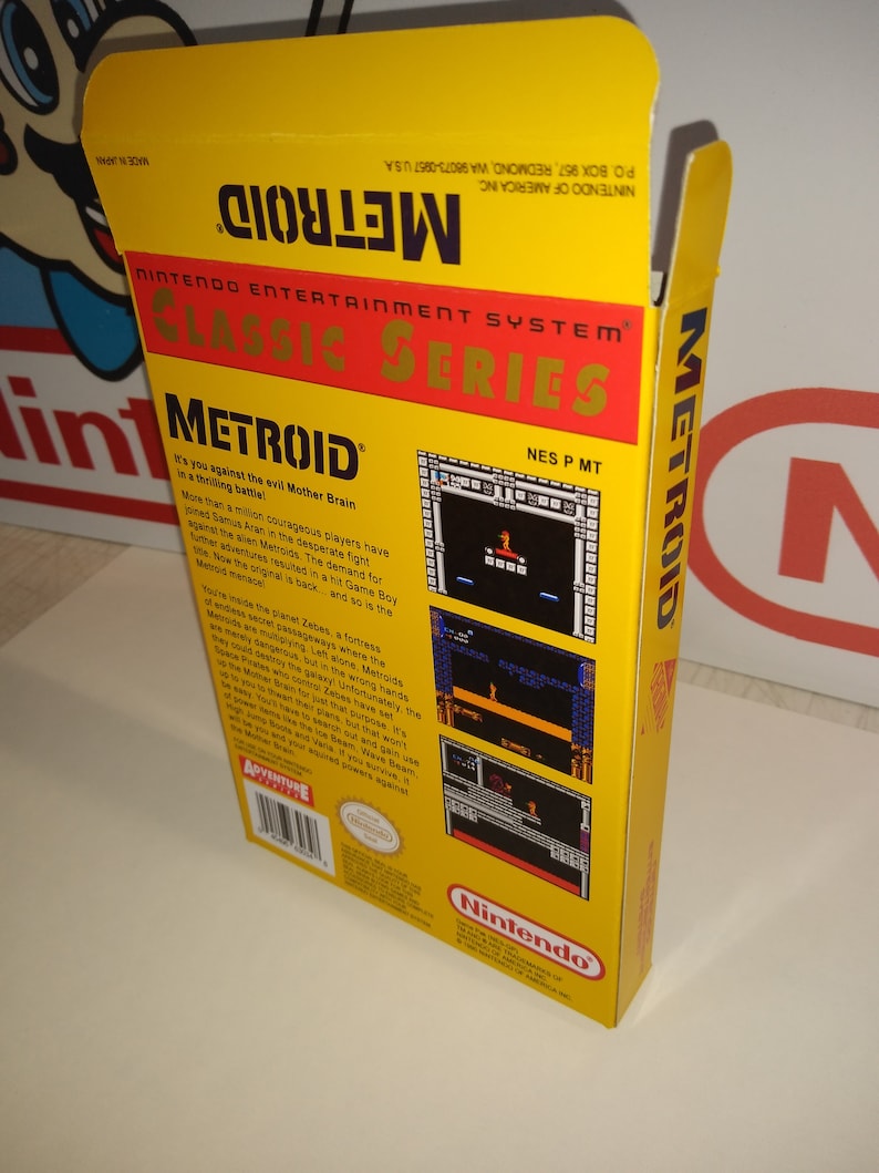 Metroid -classic Series- Replacement Box - Nintendo NES - Highest ...