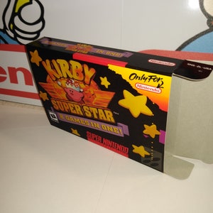 Kirby Super Star Replacement Box - Super Nintendo SNES - Highest Quality Boxes in the World!