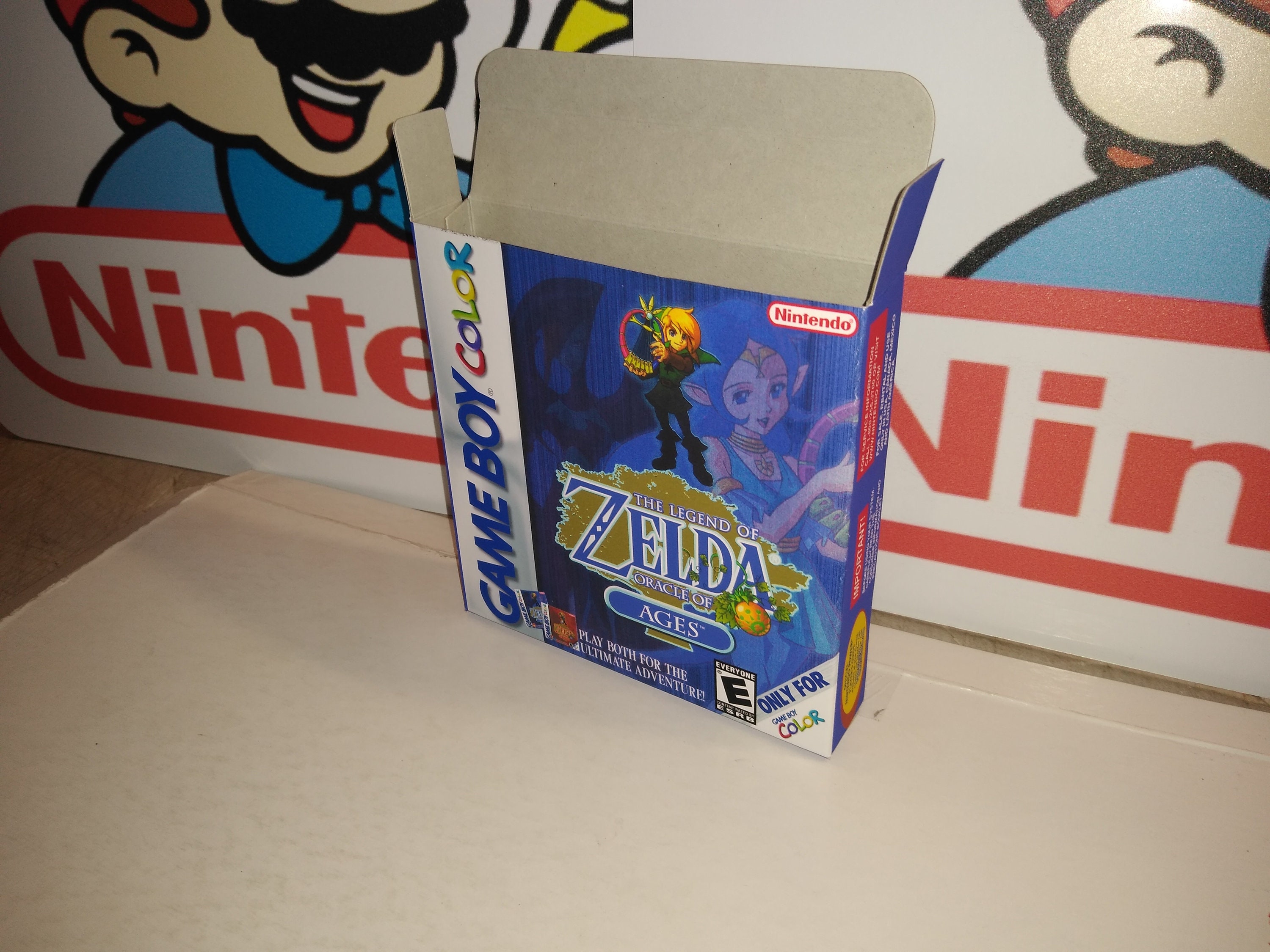 Legend of Zelda Oracle of Ages Replacement Box - Nintendo Game Boy