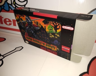 Super Ghouls 'n' Ghosts SNES ボックスマニュアルとトレイ - ゲームは