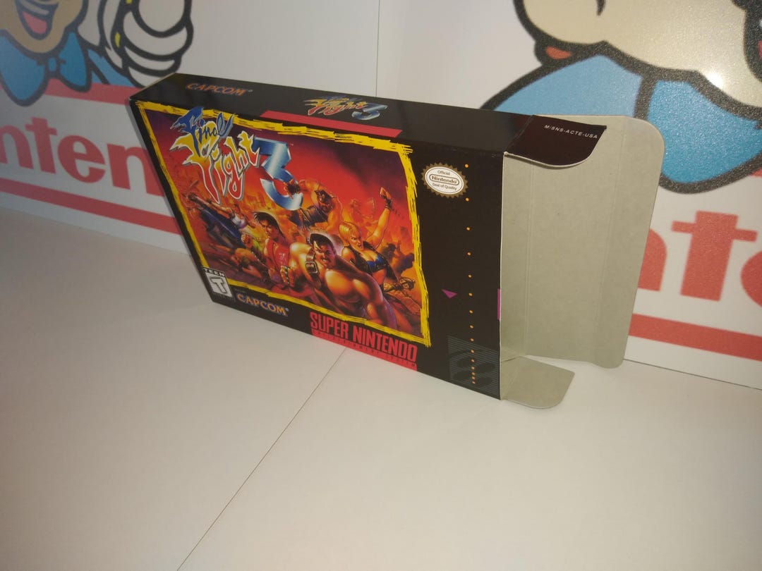 Final Fight 3 Replacement Box - Super Nintendo SNES - Highest Quality ...