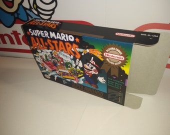 Super Mario All Stars (Player's Choice) Replacement Box - Super Nintendo SNES - Highest Quality Boxes in the World!