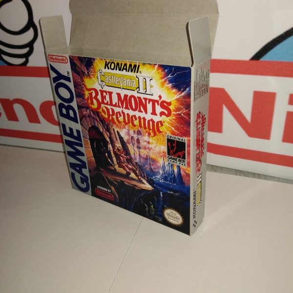 Castlevania II (2): Belmont's Revenge Replacement Box - Nintendo Game Boy - Highest Quality Boxes in the World!