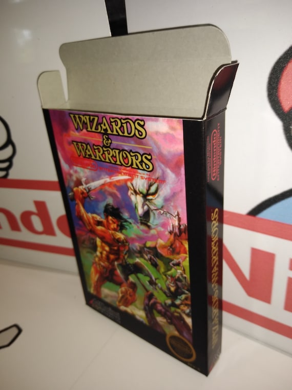 Wizards and Warriors Replacement Box - Nintendo NES - Highest
