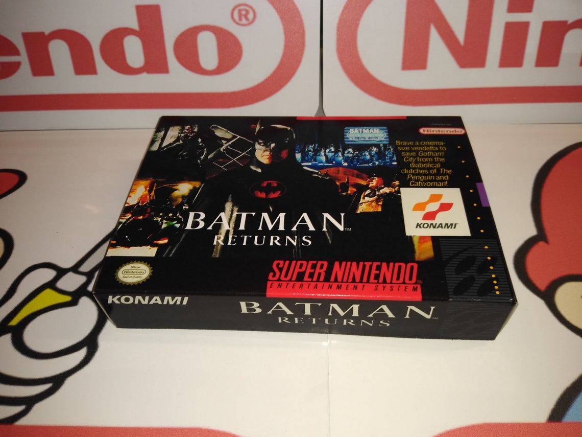 Batman Returns Replacement Box - Super Nintendo SNES - Highest Quality ...