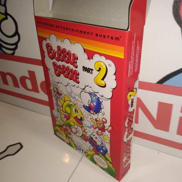 Bubble Bobble Part 2 Replacement Box - Nintendo NES - Highest Quality Boxes in the World!