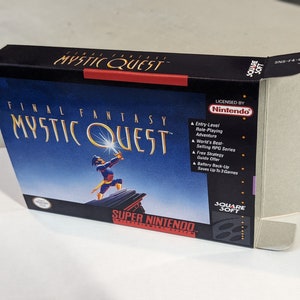 Final Fantasy Mystic Quest-vervangende doos - Super Nintendo SNES - dozen van de hoogste kwaliteit ter wereld!