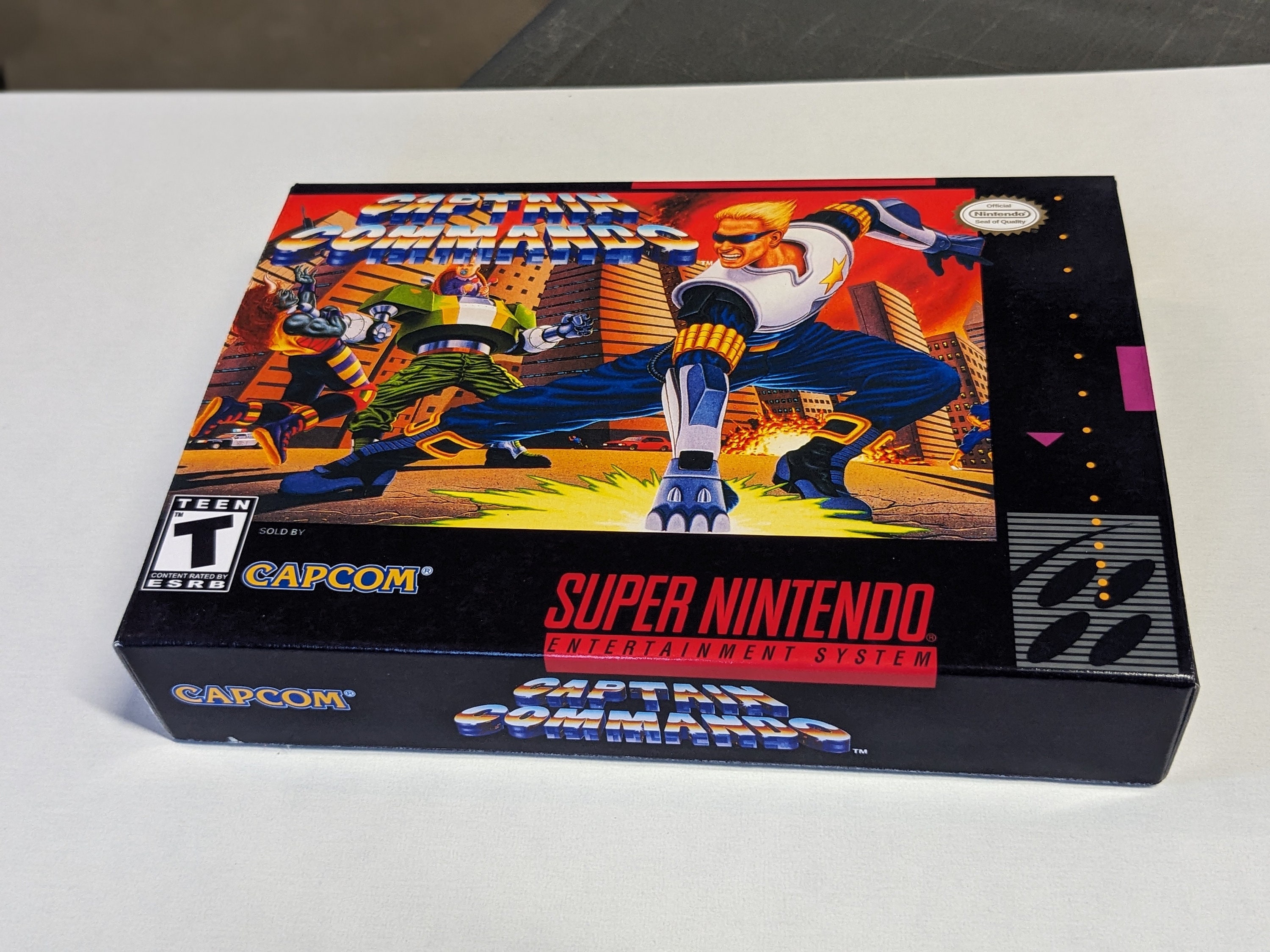 Commando Box Set Captain Commando Replacement Box - Super Nintendo SNES - Highest ...