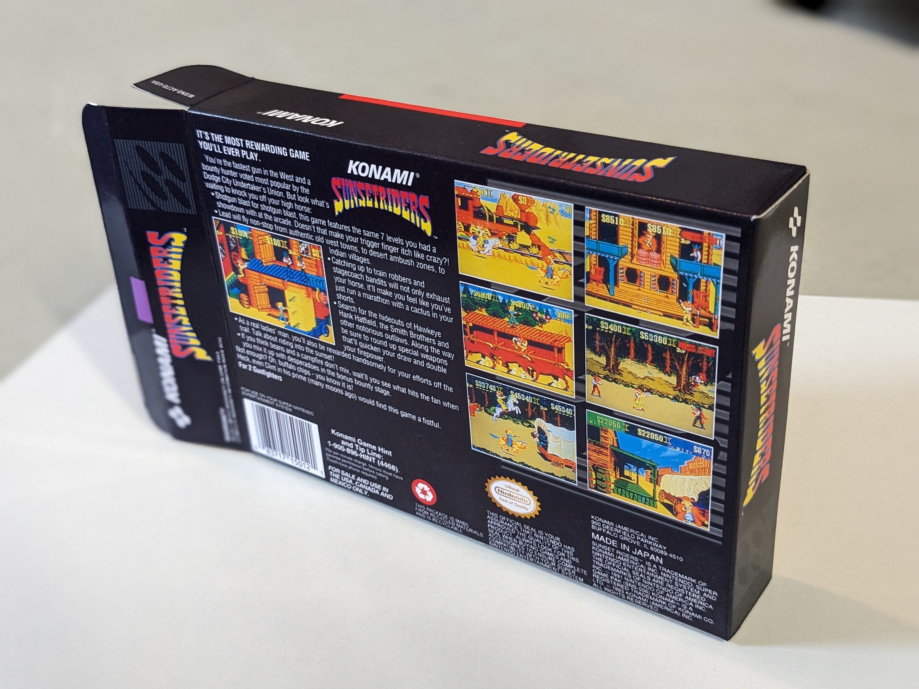 Sunset Riders Replacement Box - Super Nintendo SNES - Highest