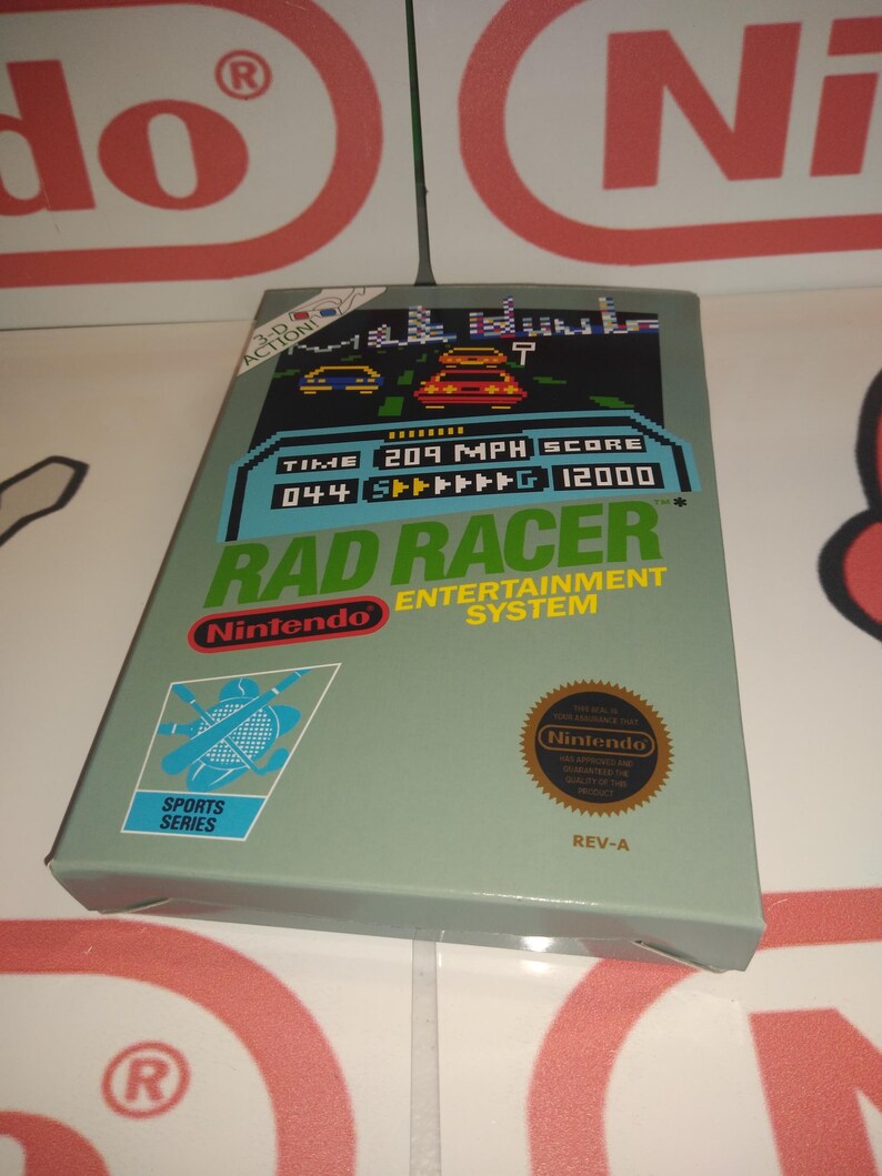 Rad Racer Replacement Box - Nintendo NES - Highest Quality Boxes in the ...