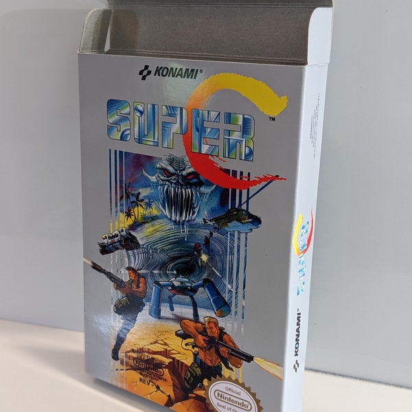 Super C Replacement Box - Super Contra Nintendo NES - Highest Quality Boxes in the World!