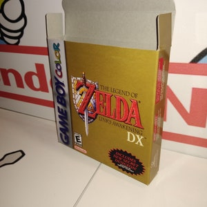 Legend of Zelda Link&#39;s Awakening DX Replacement Box - Nintendo Game Boy - Highest Quality Boxes in the World!
