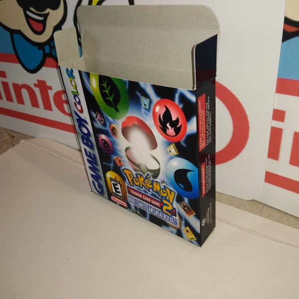 Pokemon Trading Card Game 2 Replacement Box - Nintendo Game Boy - Highest Quality Boxes in the World! Custom Fan Translation Box!