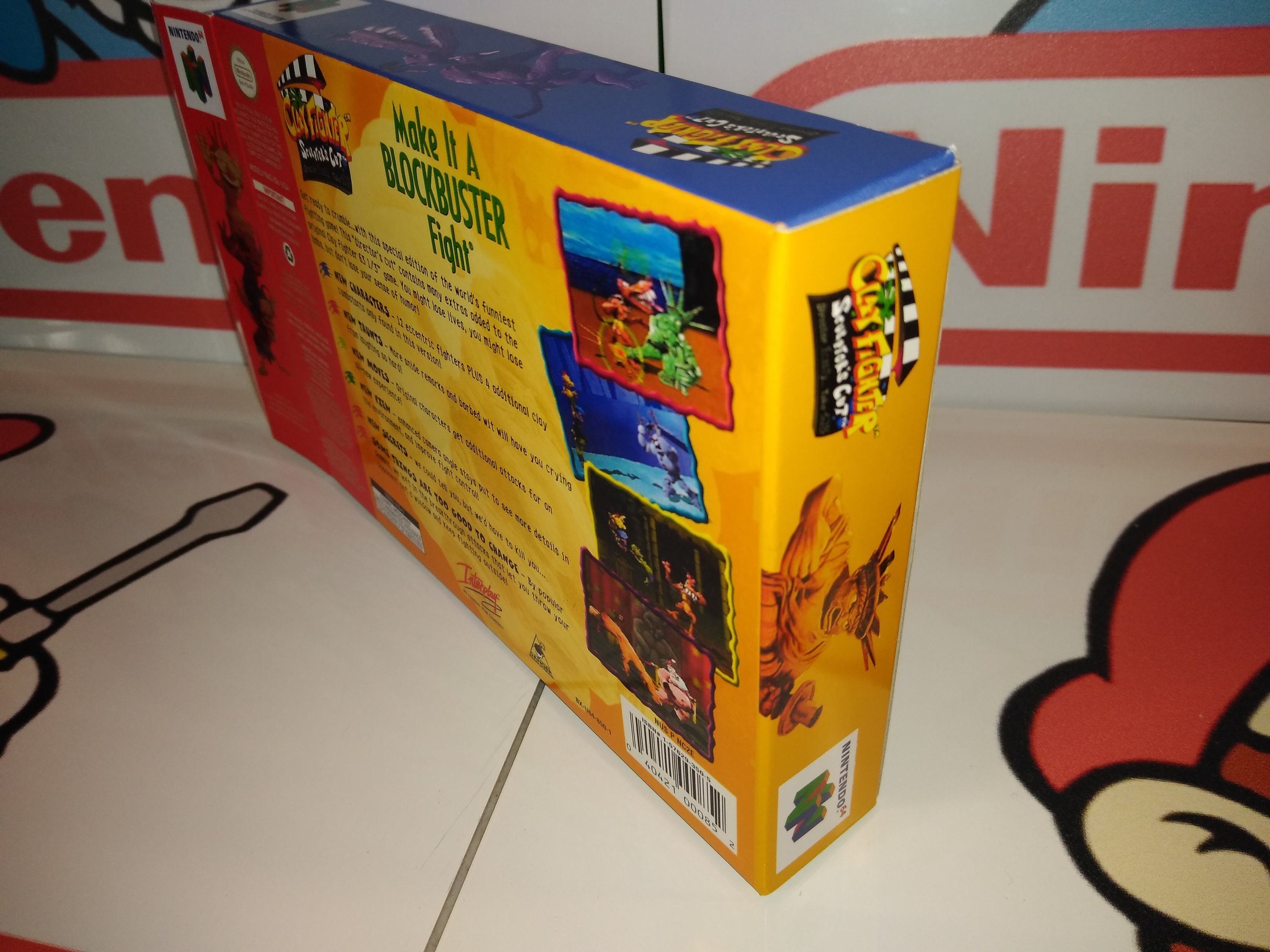Clay Fighter Sculptor's Cut Replacement Box - N64 Nintendo