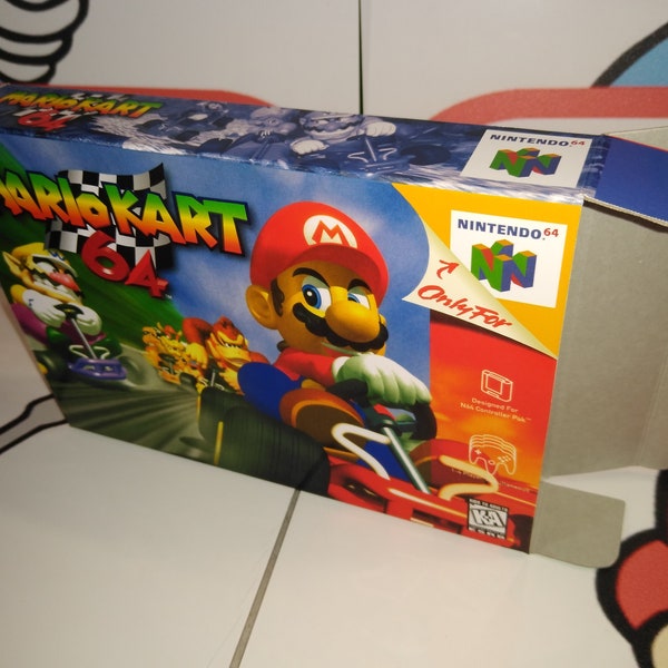 Mario Kart 64 Replacement Box - N64 Nintendo 64 - Highest Quality Boxes in the World!