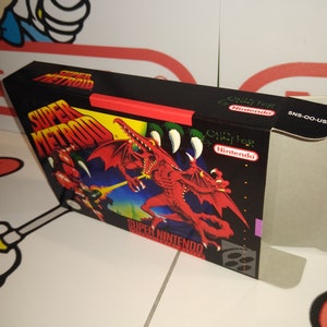 Super Metroid Replacement Box - Super Nintendo SNES - Highest Quality Boxes in the World!