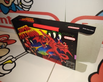 Super Metroid Replacement Box - Super Nintendo SNES - Highest Quality Boxes in the World!