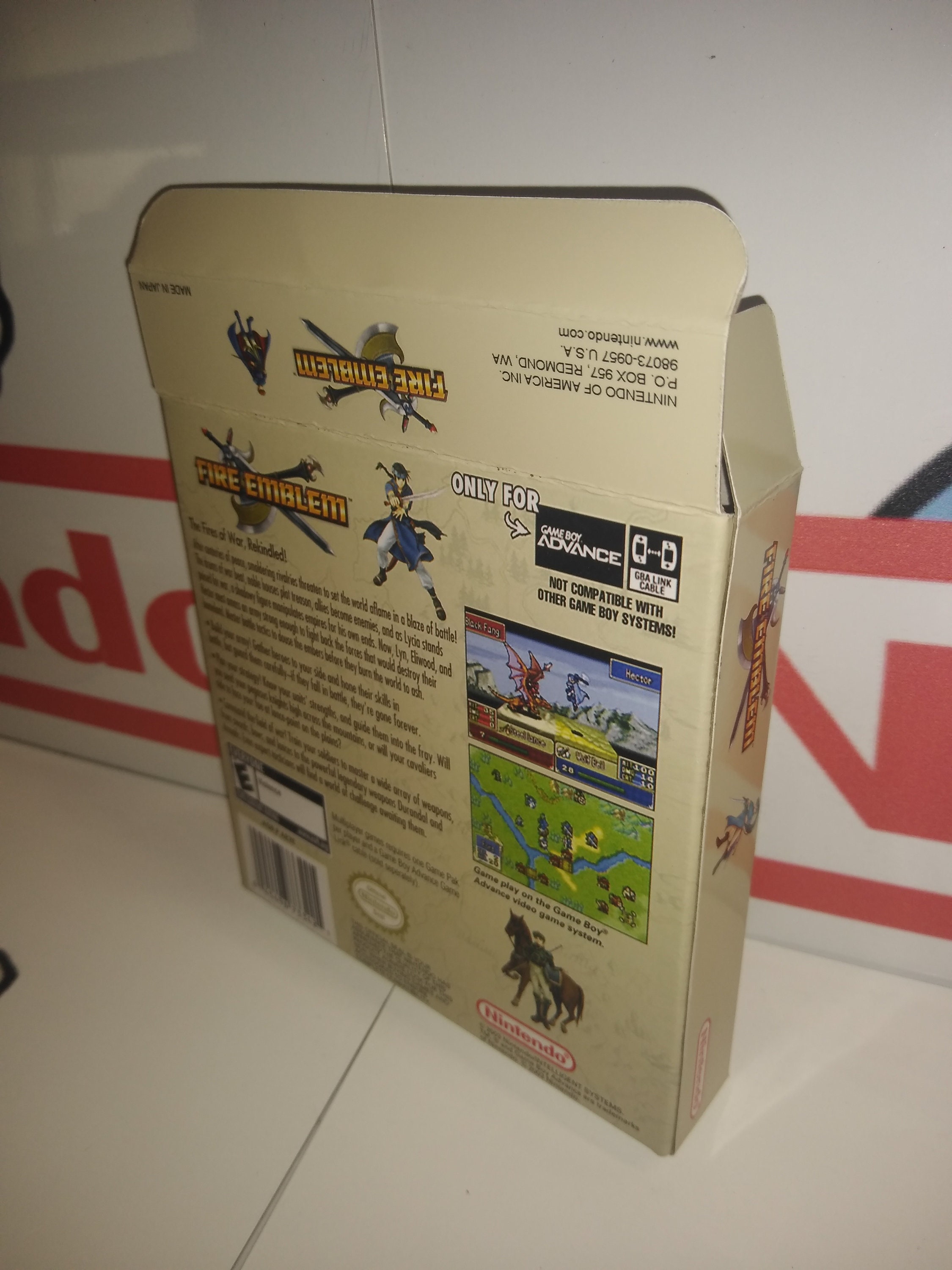Fire Emblem GBA Replacement Box - Nintendo Game Boy Advance
