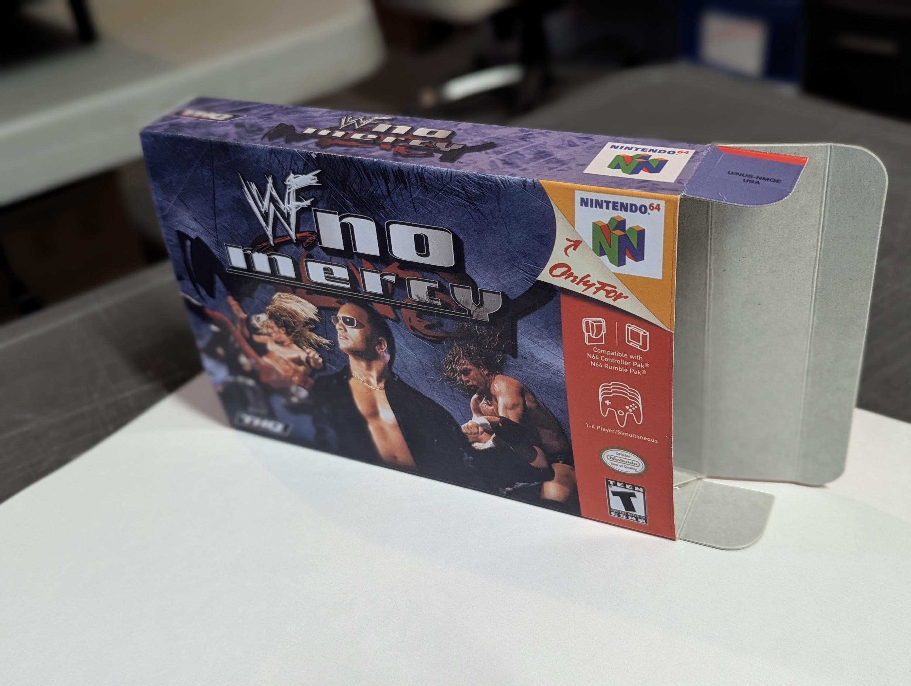 WWF No Mercy Replacement Box - N64 Nintendo 64 - Highest Quality