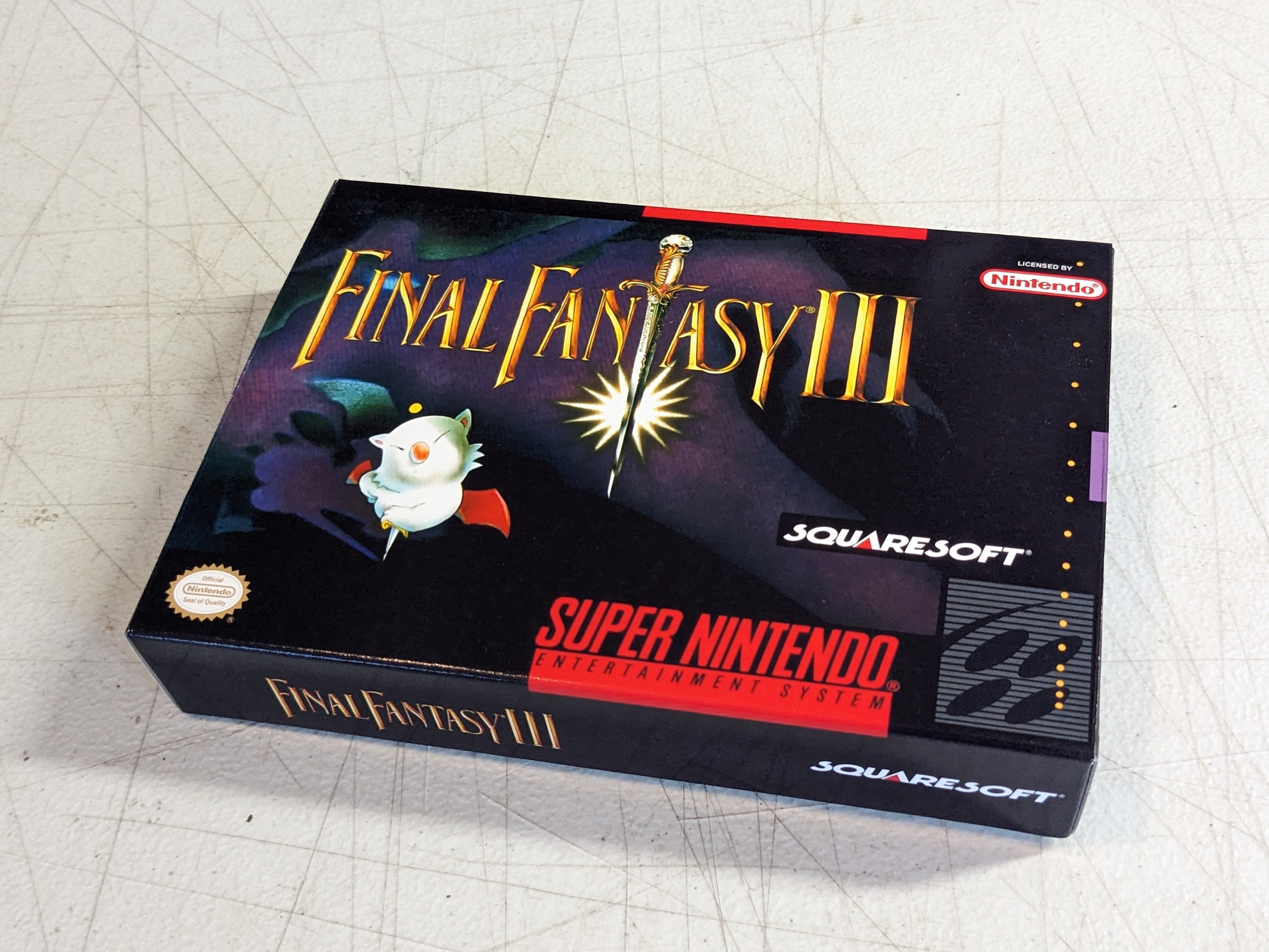 Final Fantasy III (3) Replacement Box - Super Nintendo SNES