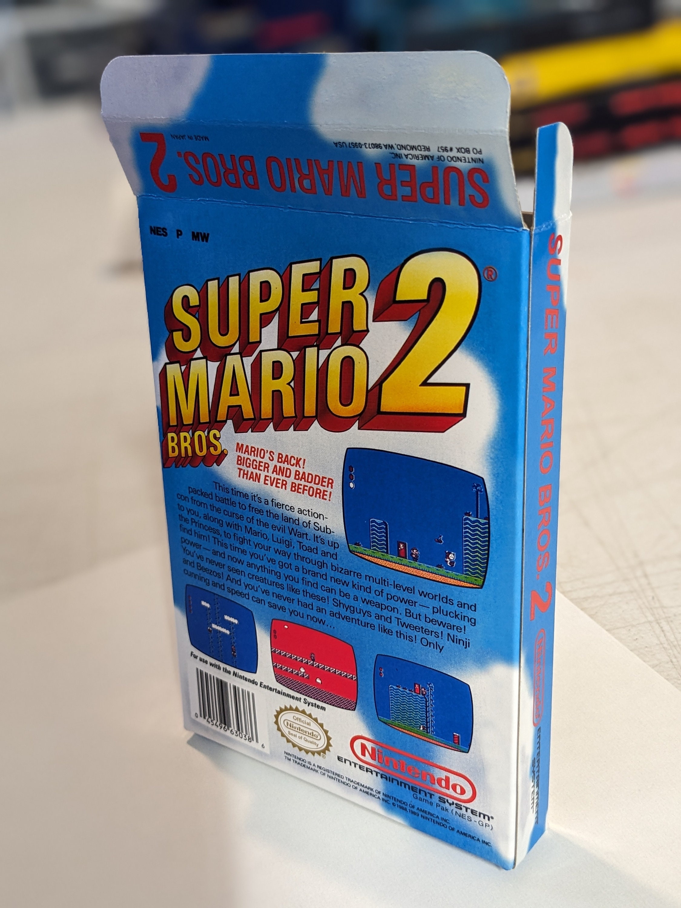 Super Mario Bros. 2 Replacement Box - Nintendo NES - Highest Quality ...