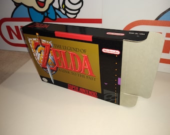 The Legend of Zelda: A Link to the Past Replacement Box - Super Nintendo SNES - Highest Quality Boxes in the World!