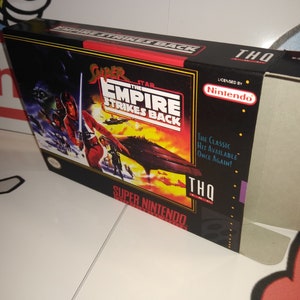 Super Star Wars: The Empire Strikes Back Replacement Box - Super Nintendo SNES - Highest Quality Boxes in the World!