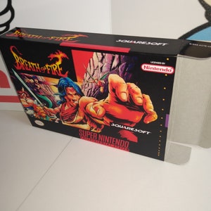 Breath of Fire Replacement Box - Super Nintendo SNES - Highest Quality Boxes in the World!