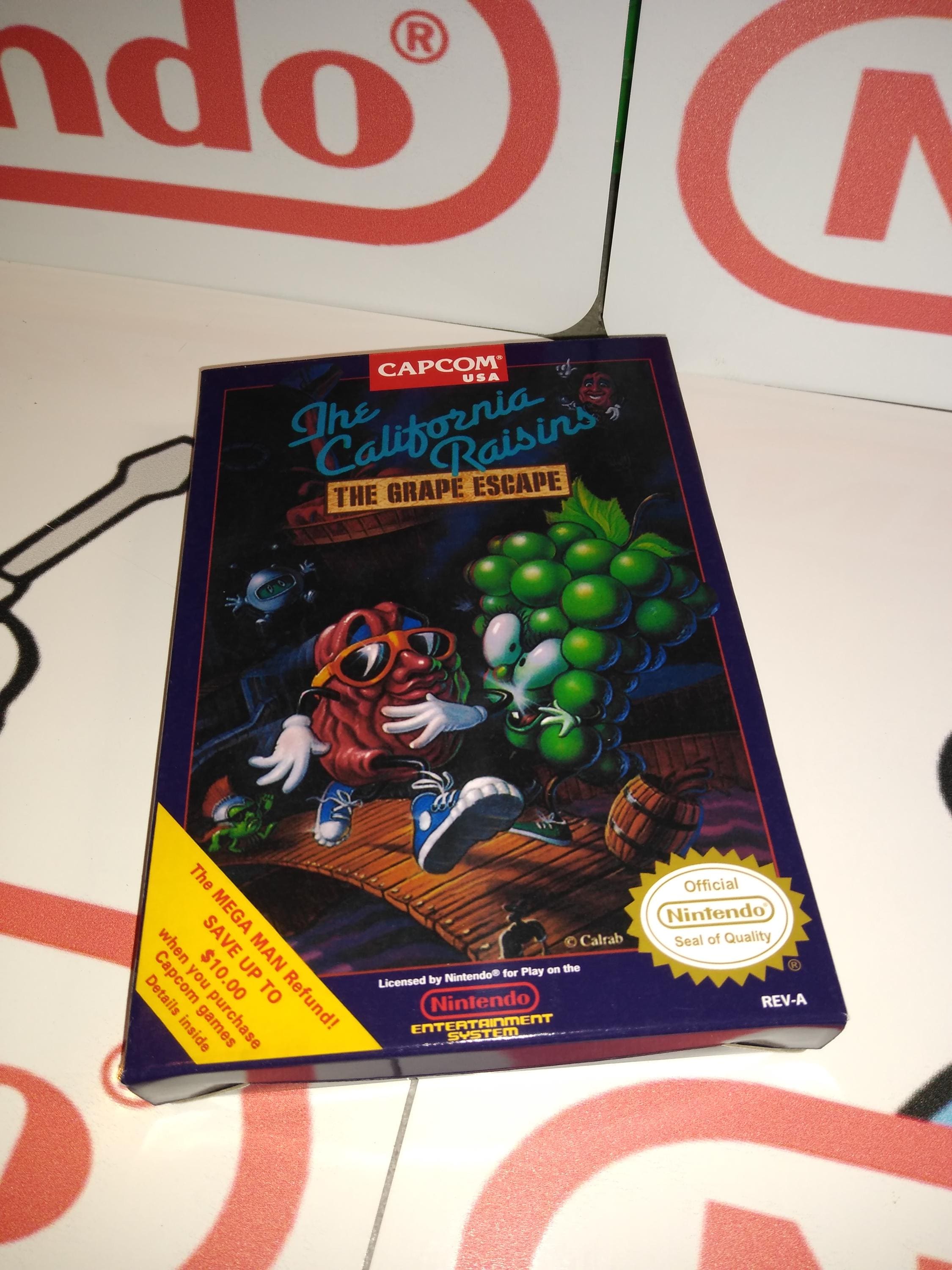 The California Raisins: the Grape Escape Replacement Box - Nintendo NES ...