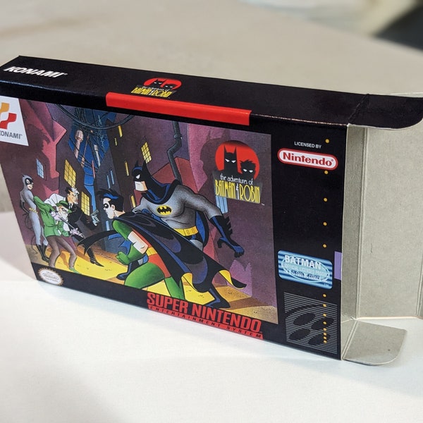 The Adventures of Batman and Robin Replacement Box - Super Nintendo SNES - Highest Quality Boxes in the World!