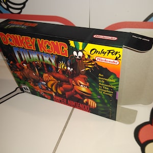 Donkey Kong Country Replacement Box - Super Nintendo SNES - Highest Quality Boxes in the World!