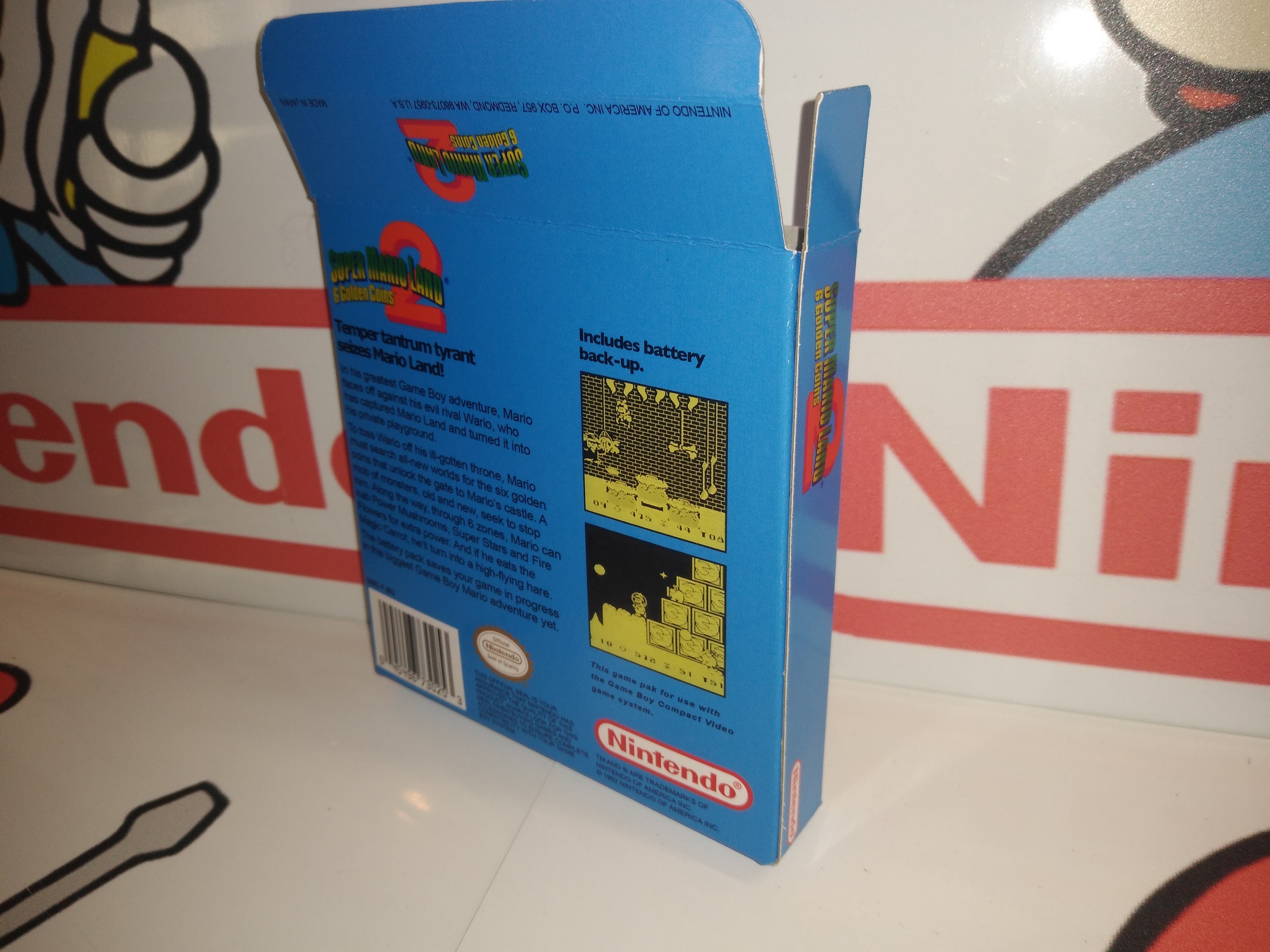 Super Mario Land 2 Replacement Box - Nintendo Game Boy - Highest
