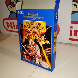 Advanced Dungeons & Dragons: Pool of Radiance Replacement Box - Nintendo NES - Highest Quality Boxes in the World!