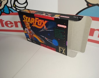 Star Fox ersättningsbox - Super Nintendo SNES - Boxar av högsta kvalitet i världen!