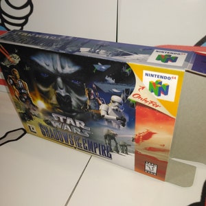 Star Wars: Shadows of the Empire Replacement Box - N64 Nintendo 64 - Highest Quality Boxes in the World!