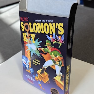 Solomon&#39;s Key Replacement Box - Nintendo NES - Highest Quality Boxes in the World!