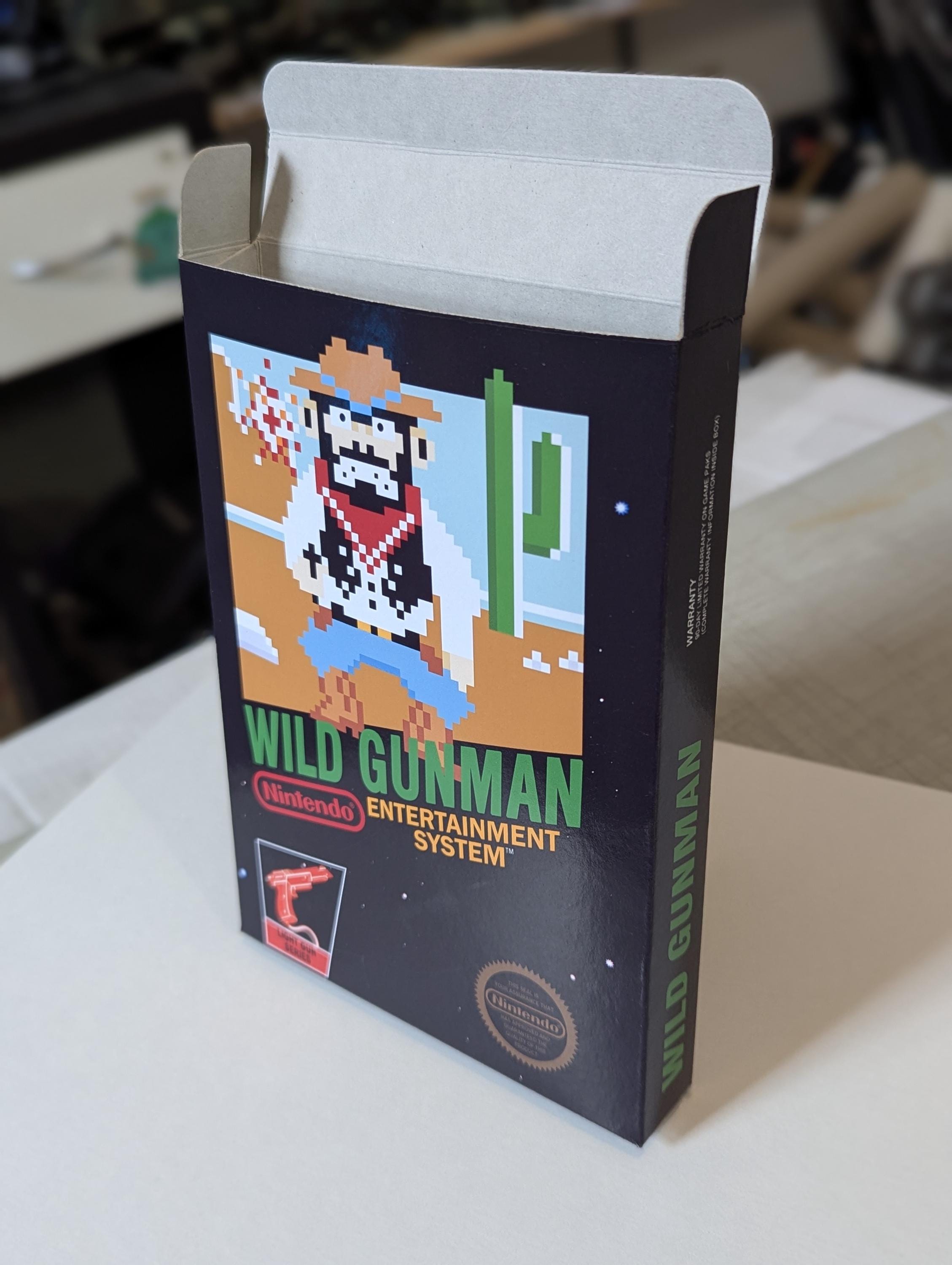 BEST Ⅱ COMPLETE BOX Wild Gunman Replacement Box - Nintendo NES - Highest Quality Boxes