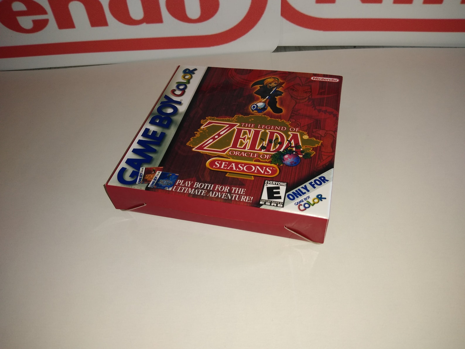 Legend of Zelda Oracle of Seasons Replacement Box - Nintendo Game Boy ...