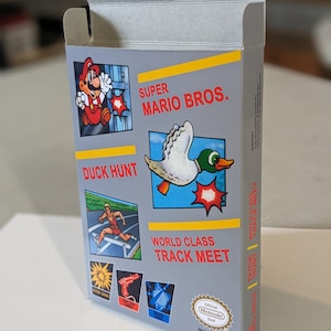 Super Mario Bros / Duck Hunt / World Class Track Meet Combo Replacement Box - Nintendo NES - Highest Quality Boxes in the World!