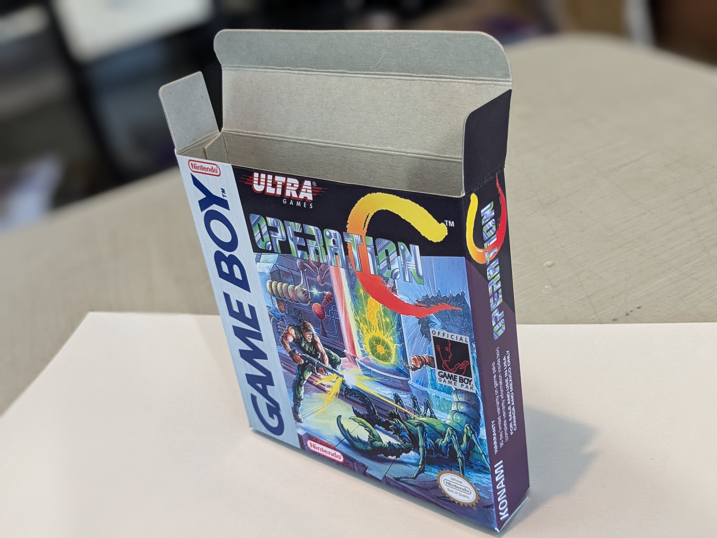 Operation C Replacement Box - Nintendo Game Boy - Highest Quality
