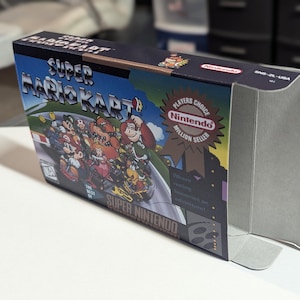 スーパーマリオカート (プレイヤーズチョイス) 交換用ボックス - スーパーニンテンドー SNES - 世界最高品質のボックス!