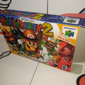 Mario Party 2 Replacement Box - N64 Nintendo 64 - Highest Quality Boxes in the World!
