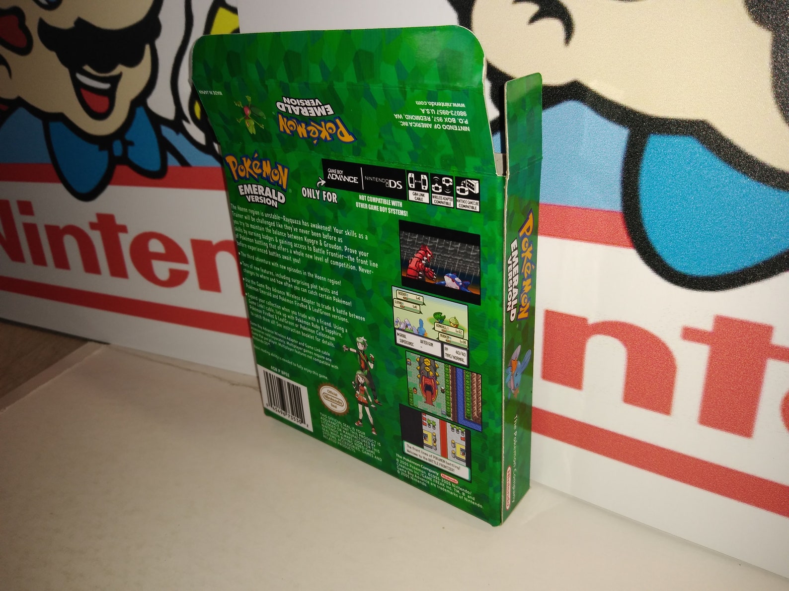 Gba Video Boxes Pokemon Emerald GBA Replacement Box - Nintendo Game Boy Advance ...