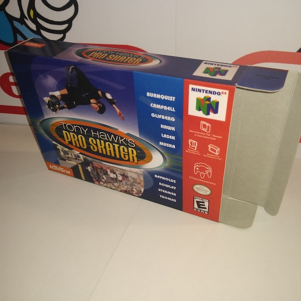 Tony Hawk's Pro Skater Replacement Box - N64 Nintendo 64 - Highest Quality Boxes in the World!