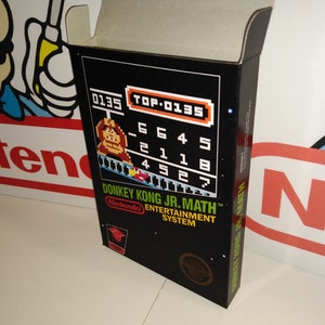 Donkey Kong Jr. Math-vervangingsdoos - Nintendo NES - dozen van de hoogste kwaliteit ter wereld!