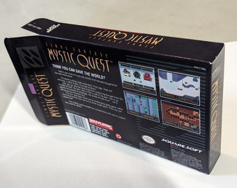 Final Fantasy Mystic Quest Replacement Box - Super Nintendo SNES