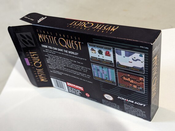 (超激レア／送料無料)Final Fantasy Mystic Questセット Final Fantasy Mystic Quest Replacement Box - Super Nintendo SNES