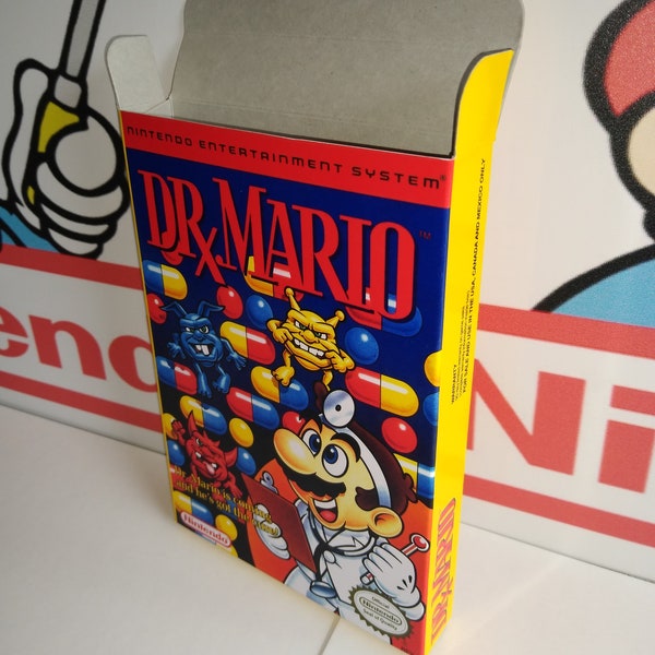 Dr. Mario Replacement Box - Nintendo NES - Highest Quality Boxes in the World!